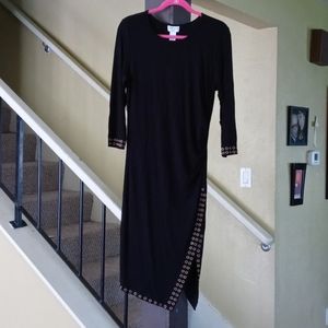 Carmen Marc Valvo Black Athena Dress NWT Women's L